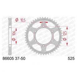 Zahnkranz AFAM 525/50Z Stahl