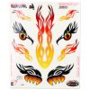 Sticker-Set 4R FLAMES für Helm