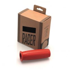 Griffe CAFE RACER (Paar) STREET - ZEPPELIN (Ø 22 x 120mm) in ROT (geschlos