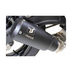Auspuffanlage IXRACE MK2 Mesh in inox-schwarz zu Kawasaki (CH-Hom)