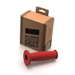 Griffe CAFE RACER (Paar) STREET - MUDDY (Ø 22 x 120mm) in ROT (geschlossen