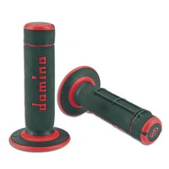 Paar Griffe Domino cross schwarz/rot