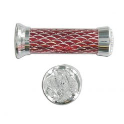 Paar Griffe alu wave rot