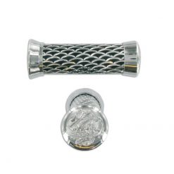 Paar Griffe Scooter Alu schwarz wave