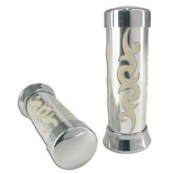 Paar Griffe TNT Tribal chrom/weiss NETTOPREIS