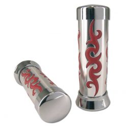 Paar Griffe TNT Tribal chrom/rot