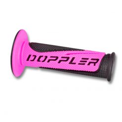 Paar Griffe Doppler Grip Rad schwarz/pink (22/24mm) NETTOPREIS