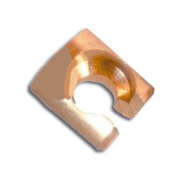 Nippelaufnahme Domino Messing 9x9mm (1 Stk.)