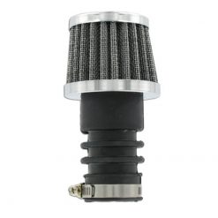 Powerfilter chrom Puch/Sachs für Bing 12/15mm Vergaser (Anschluss 20mm)