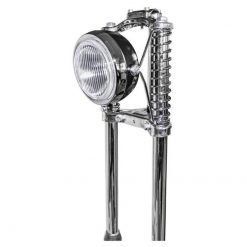 Lampenhalterung inkl. Zierfedern EBR Puch/Ciao Custom, chrom