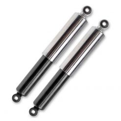 Stossdämpferset universal 31cm (2x8mm) chrom/schwarz Oldschool