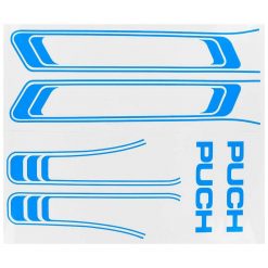 Aufklebersatz Rahmen Puch blau