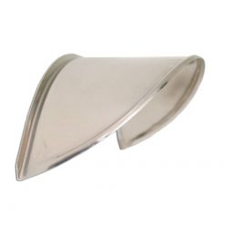 Lampenspoiler chrom für Scheinwerfer rund Puch/Sachs