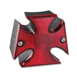 Rücklicht Puch/universal rot/schwarz Iron Cross 12V 18/5W