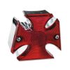 Rücklicht Puch/universal rot/chrom Iron Cross 12V 18/5W