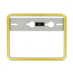 Kennzeichenrahmen Aluminium gold