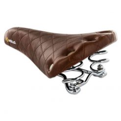 Sattel universal VELO Vintage Sport Leder braun