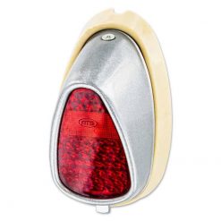 Rücklicht NTS Classic/Oldie/Retro mit Gummisupport, rotes Glas