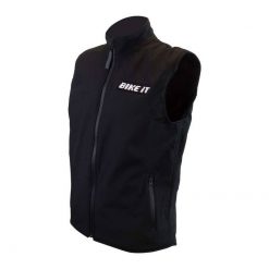 Weste Gilet BIKE IT Softshell Grösse L schwarz