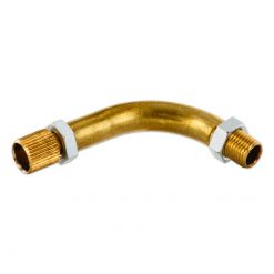 Kabelführung/Rohrbogen Messing Bing Vergaser komplett (M7x0.75mm Gewinde)