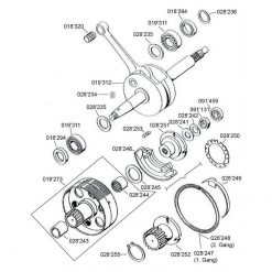 Fächerscheibe bei Kupplungsnabe Tomos