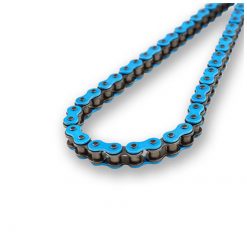 Kette 420 YBN 420 134L, verstärkt, ohne O-Ring, blau
