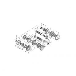 Scheibe 20.5x28x0.4mm Ausgangswelle Minarelli AM6 (Nr. 19)
