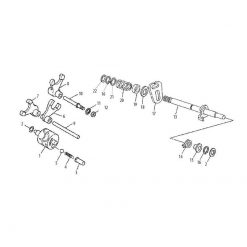 Simmerring 12x22x7mm zu Schaltwelle Minarelli AM6 (Nr. 22)
