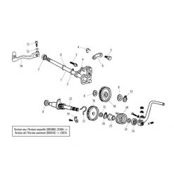 Haltefeder Ausrücker Kickstarterwelle Derbi Motor EBS/E/D5 Nr17