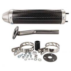 Schalldämpfer Giannelli Carbon FANTIC Enduro/Motard Casa,Perfor.