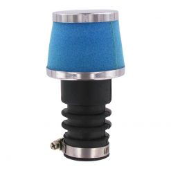 Powerfilter Puch für Bing 18mm und PHBG Vergaser (Anschluss 28mm) blau