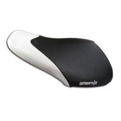 Sattelüberzug Opticparts Yamaha Aerox/MBK Nitro schwarz/weissNML