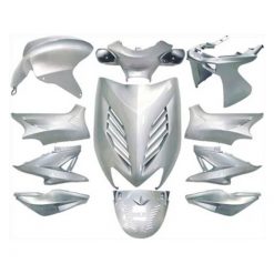 Verkleidungskit Yamaha Aerox/MBK Nitro 11-teilig silber