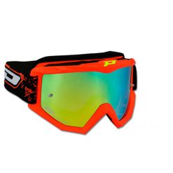 Cross-Brille Pro Grip orange-rot verspiegelt