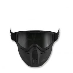 Crossbrille/Facemask NOEND schwarz matt, Visier transparent
