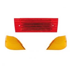 Rücklichtglas rot mit Blinkergläser orange CE