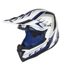 Helm TNT Cross NOEND white-blue (Grösse XS)