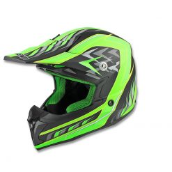 Helm Cross NOEND black-green matt (Grösse M)