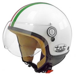 Helm TNT Jet Poly Italia weiss/innen braun (Grösse S)