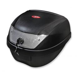 Top Case KXM WR 28 Liter schwarz/weiss inkl. Halterung