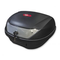 Top Case KXM WR 51 Liter schwarz/weiss inkl. Halterung