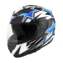 Helm Integral Noend blau-schwarz mit Sonnen-Innenvisier XS