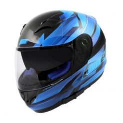Helm Integral Noend Race blau mit Sonnen-Innenvisier S