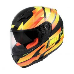 Helm Integral Noend Race orange mit Sonnen-Innenvisier XL