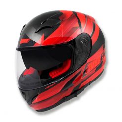 Helm Integral Noend Race rot mit Sonnen-Innenvisier XS