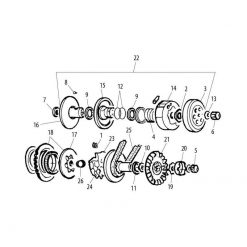 Distanzscheibe 13x18.5x1mm Variomat Minarelli horiz. (Nr. 10)