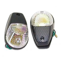 Blinkerset TNT Flat carbon/weiss