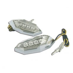 Blinkerset TNT Cyclops LED chrom/weiss CE (zum kleben)