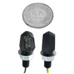 Blinkerset str8 Mini II LED schwarz matt/getönt CE (Paar)