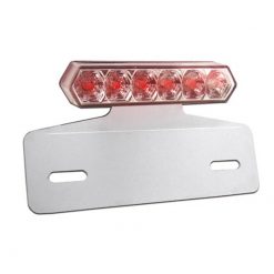 Rücklicht LED inkl. Nummernhalter weiss/rot CE